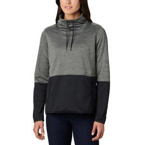 NWT Columbia Women's Adjustable Neck Pullover Black/Gray Size M $65 JK060